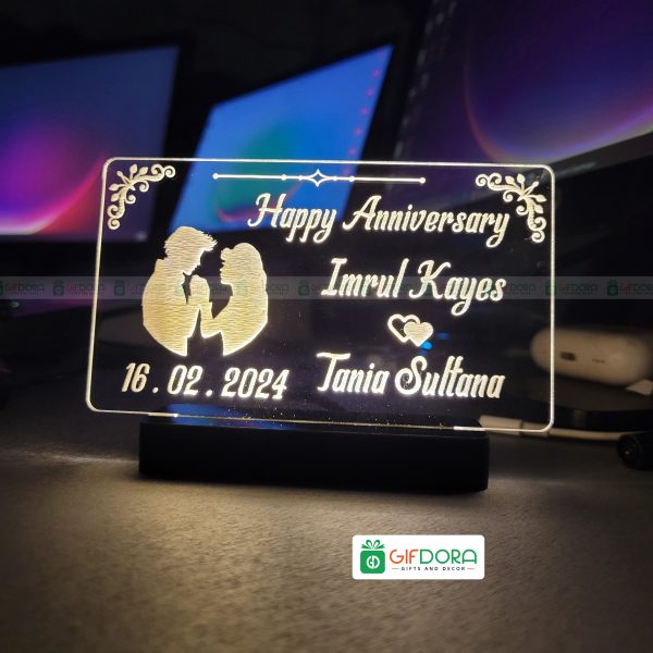 Anniversary Table Stand Customized Lamp ATSCL_04