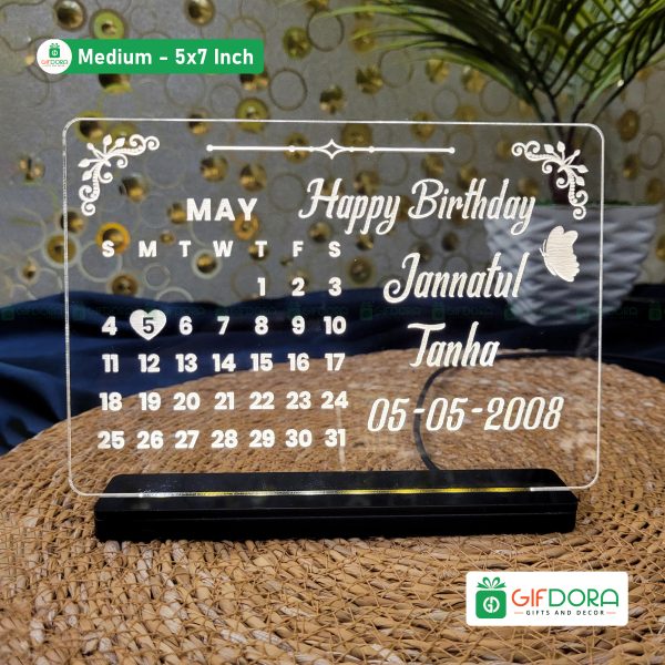 Birthday Table Stand Customized Lamp BTSCL_04 - Image 2