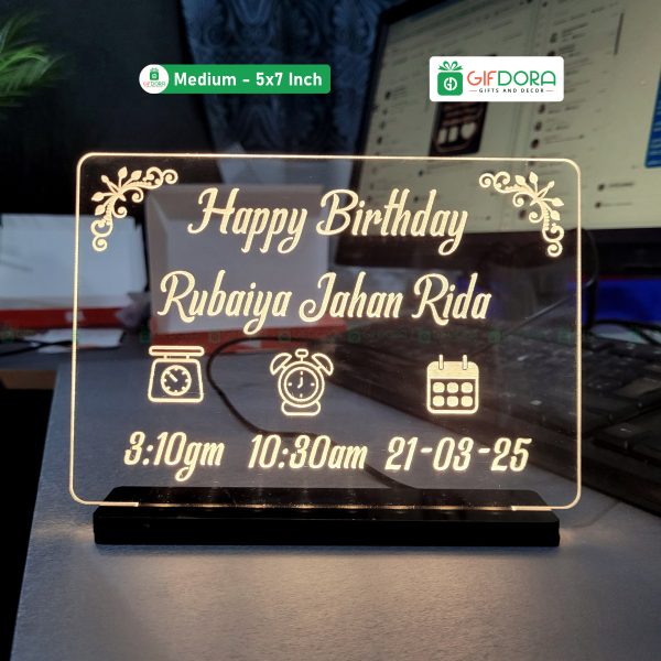 Baby Birthday Table Lamp BTSCL_05 - Image 2