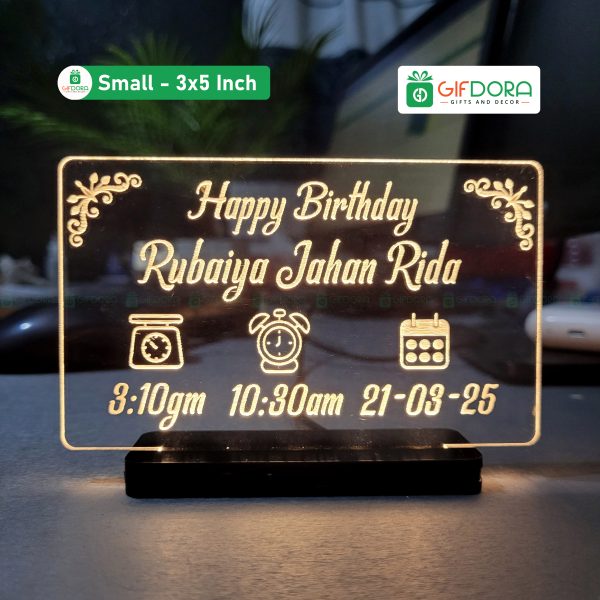 Baby Birthday Table Lamp BTSCL_05