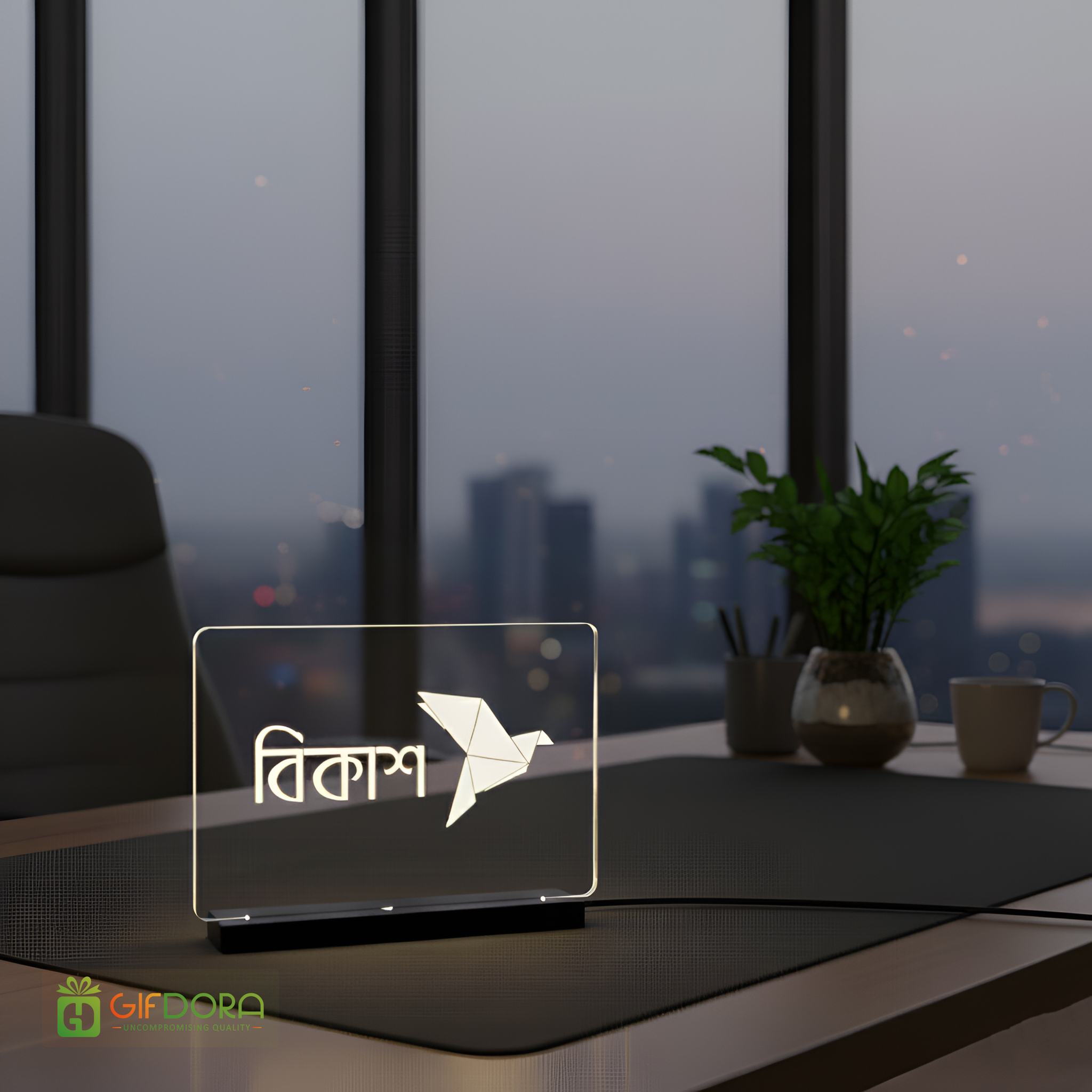 Branding Table Lamp Size ( M ) W-7 x H-5 Inch - Image 2