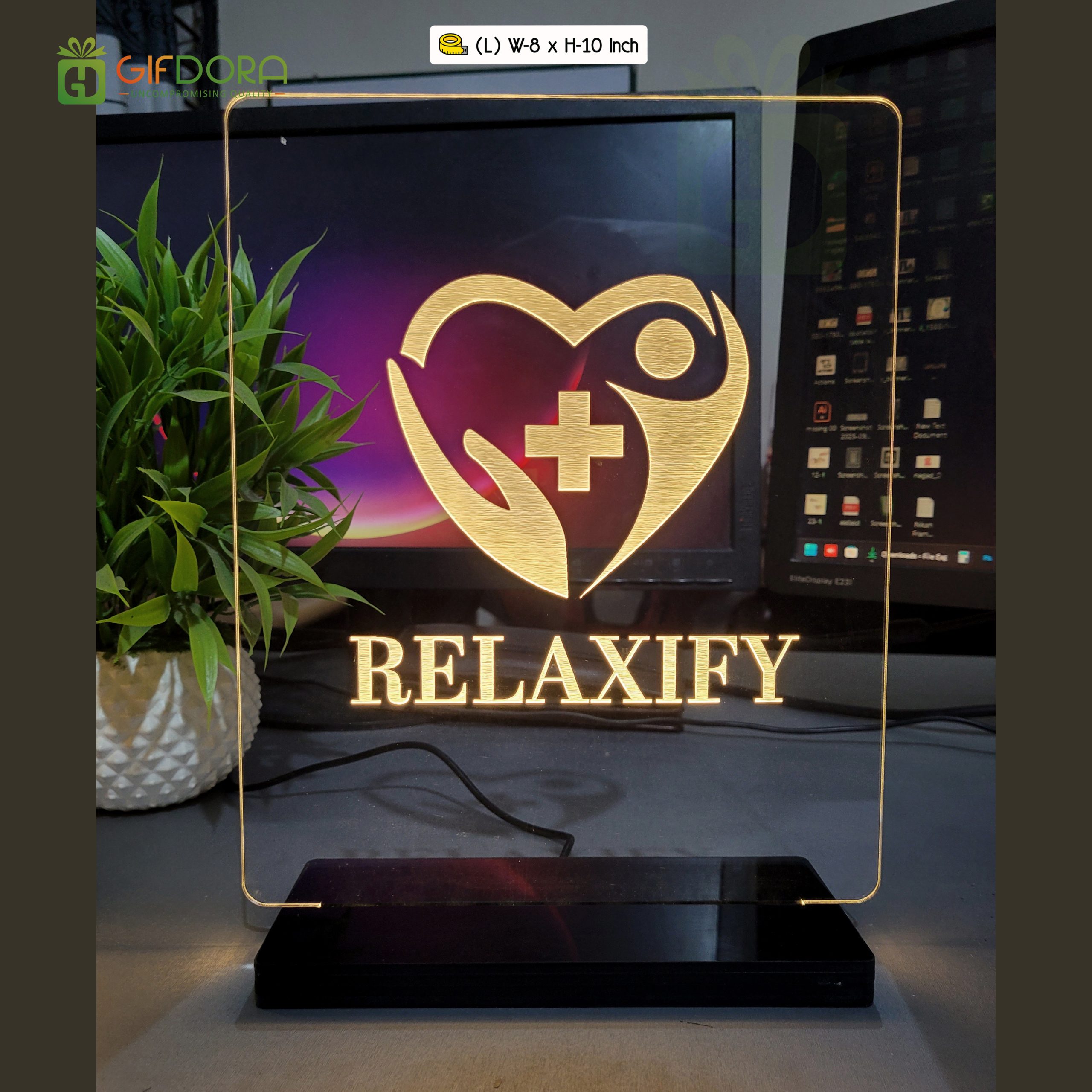 Branding Table Lamp (W-8 x H-10) Inch Size L - Image 4