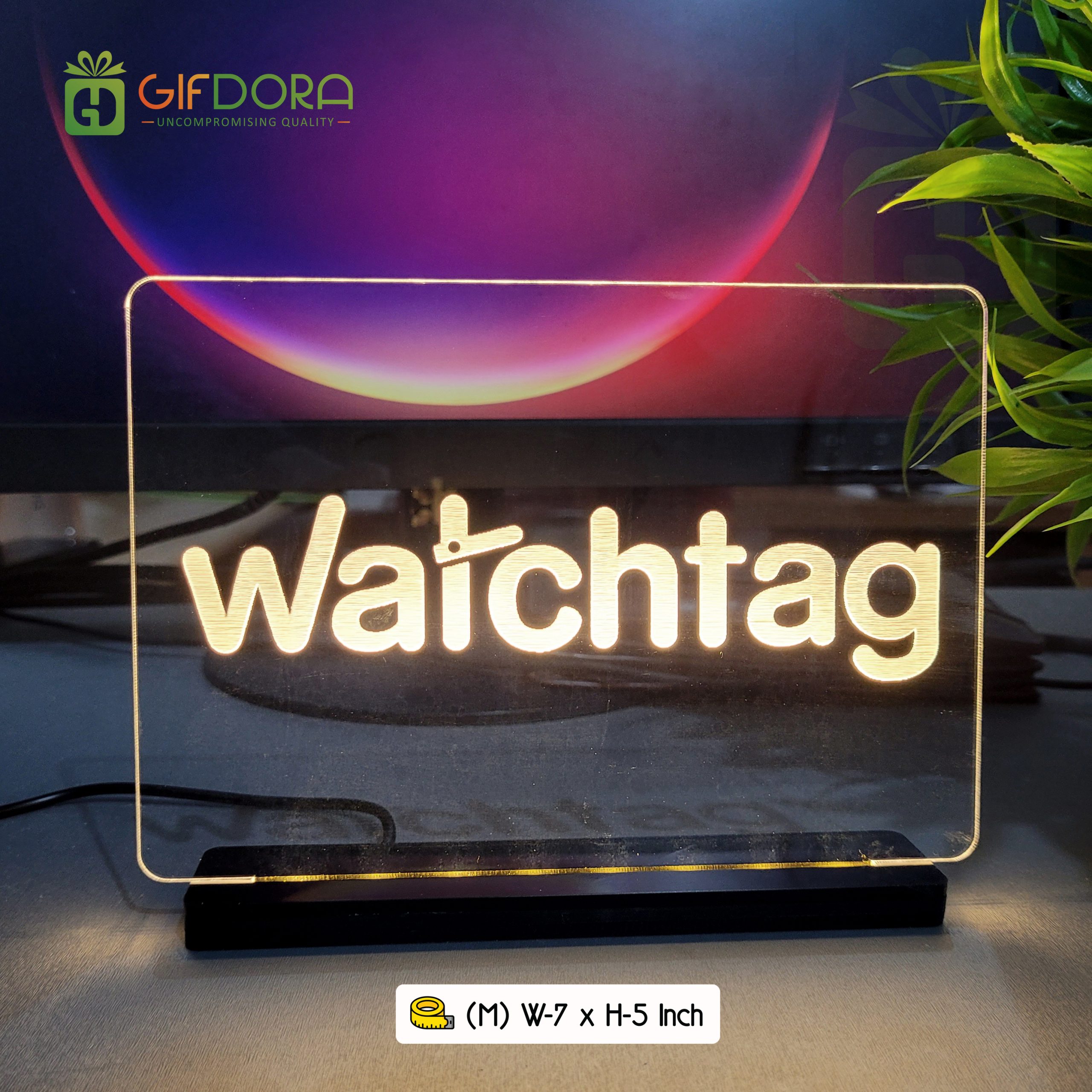 Branding Table Lamp (W-7 x H-5 Inch) Size M - Image 5